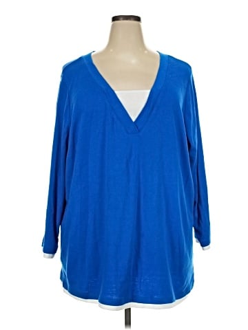 Woman Within 3/4 Sleeve Top (view 1)