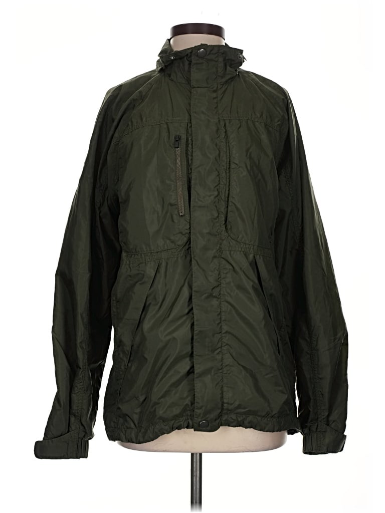 Pre-owned Club Monaco Windbreaker Jacket In Green