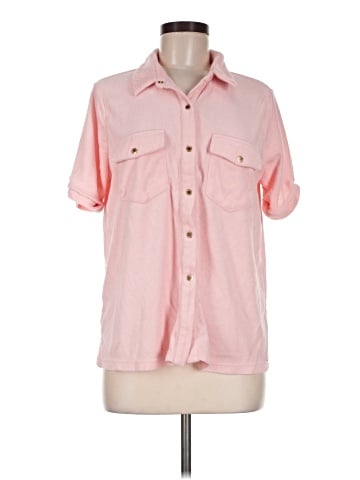 Melissa Odabash 3/4 Sleeve Button-Down Shirt (view 1)