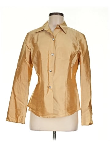 Lafayette 148 New York Long Sleeve Silk Top (view 1)