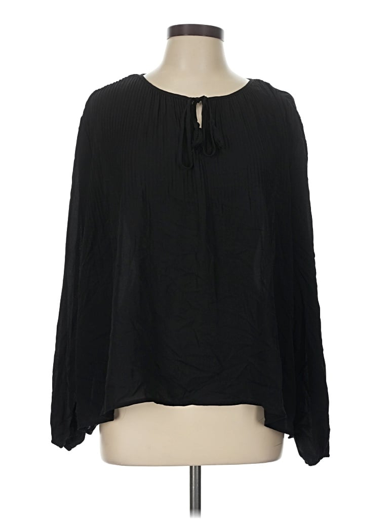 Pre-owned Dr2 Long Sleeve Blouse In Black