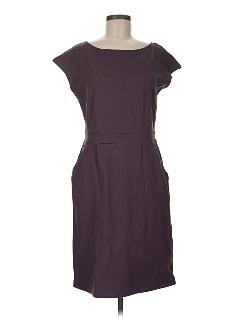 Pre-owned Quince Casual Dress In Burgundy