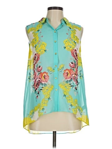 Madison Sleeveless Button-Down Shirt (view 1)