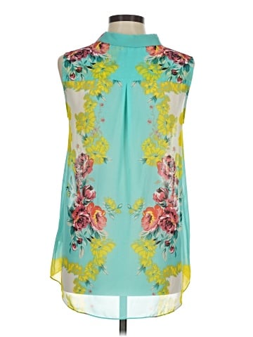 Madison Sleeveless Button-Down Shirt (view 2)