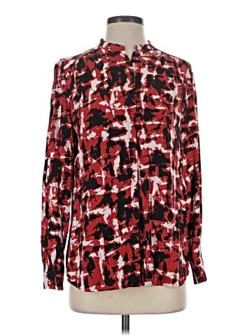 Classiques Entier Long Sleeve Silk Top (view 1)