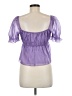 Thirty/Thirty 100% Polyester Purple Short Sleeve Blouse Size M - photo 2