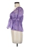 Thirty/Thirty 100% Polyester Purple Short Sleeve Blouse Size M - photo 5