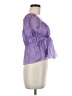 Thirty/Thirty 100% Polyester Purple Short Sleeve Blouse Size M - photo 4