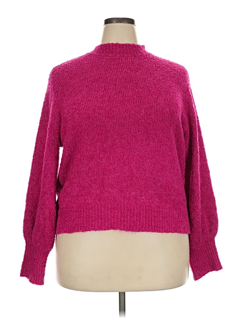 Pre-owned By Design Turtleneck Sweater In Pink