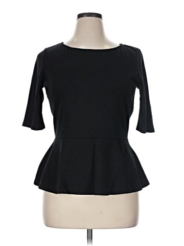Green Envelope 3/4 Sleeve Top (view 1)