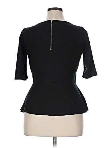 Green Envelope 3/4 Sleeve Top (view 2)