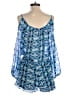 Saks Fifth Avenue 100% Polyester Paisley Blue Romper Size S - photo 2