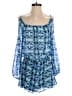 Saks Fifth Avenue 100% Polyester Paisley Blue Romper Size S - photo 1