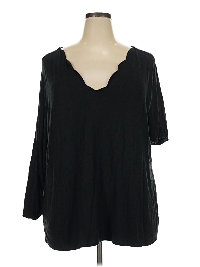 Pre-owned Nine Britton 3/4 Sleeve T-shirt In Black