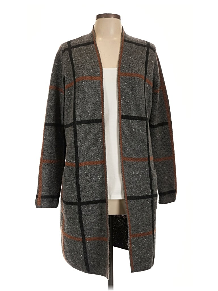 Pre-owned Fortune + Ivy Cardigan Sweater In Gray