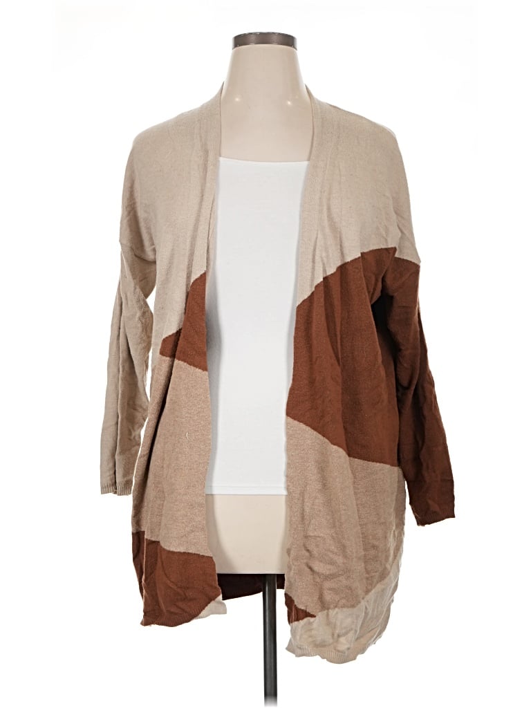 Pre-owned Verve Ami Cardigan Sweater In Tan