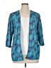 Anthony Richards 100% Polyester Print Teal Blazer Size 14 - photo 1