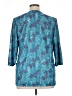 Anthony Richards 100% Polyester Print Teal Blazer Size 14 - photo 2