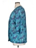 Anthony Richards 100% Polyester Print Teal Blazer Size 14 - photo 5