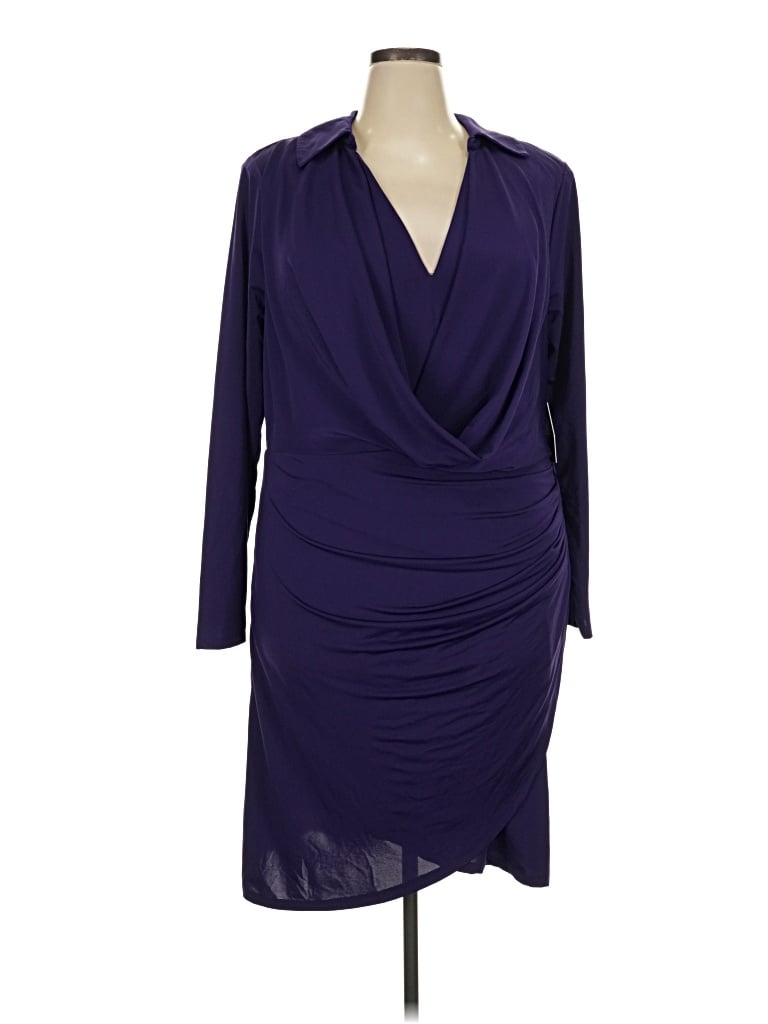 Pre-owned Eloquii Cocktail Dress In Purple