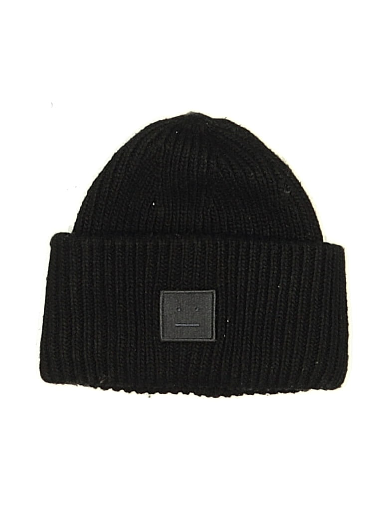 Pre-owned Acne Studios Beanie Hat In Black