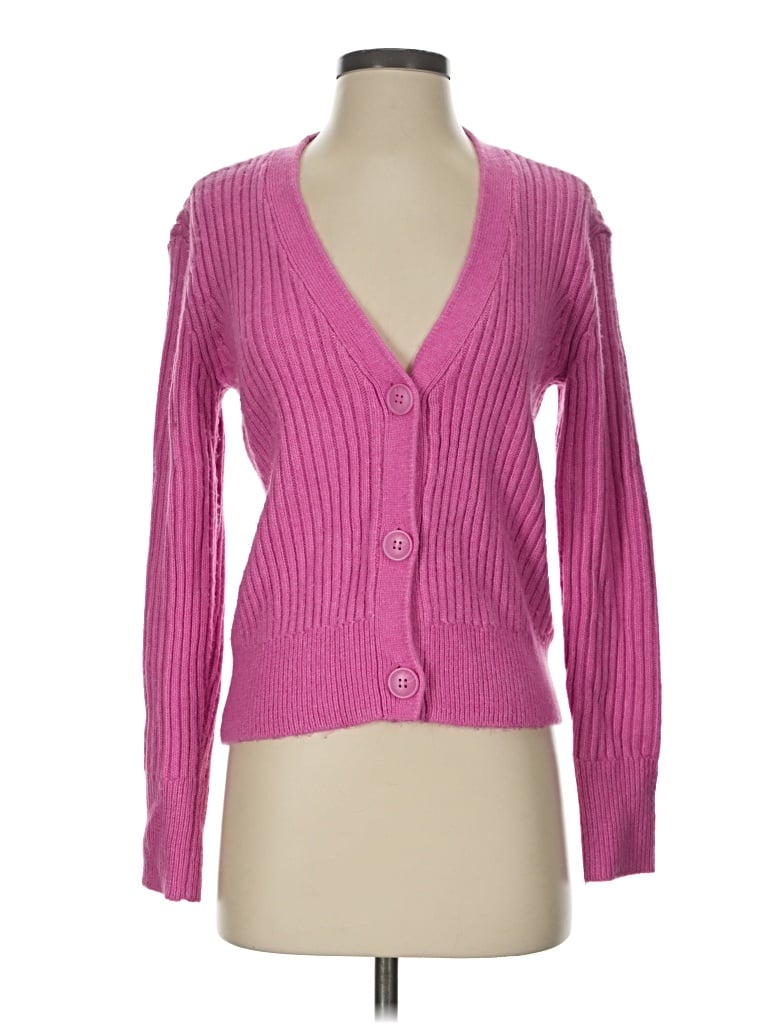 Pre-owned Halogen Cardigan Sweater In Pink
