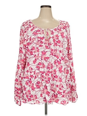 a.n.a. A New Approach Long Sleeve Blouse (view 1)