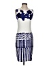 Max Mara Graphic Blue Cocktail Dress Size S (estimated) - photo 1