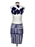 Max Mara Graphic Blue Cocktail Dress Size S (estimated) - photo 2