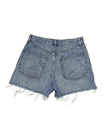 Madewell Pleated Low-Slung Denim Shorts in Billings Wash: Airy Denim Edition (view 2)