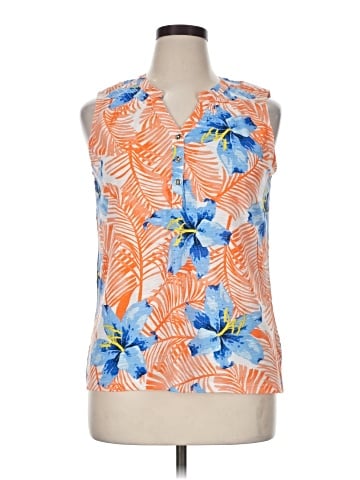 Caribbean Joe Sleeveless Blouse (view 1)