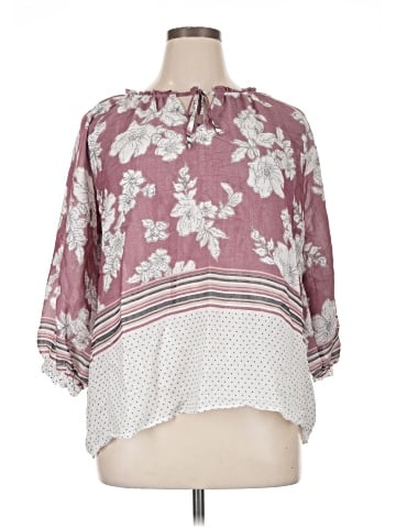 Como Vintage 3/4 Sleeve Blouse (view 1)