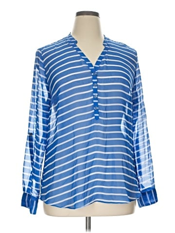 a.n.a. A New Approach Long Sleeve Blouse (view 1)