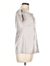 Stylewe Metallic Silver Short Sleeve Blouse Size L - photo 4