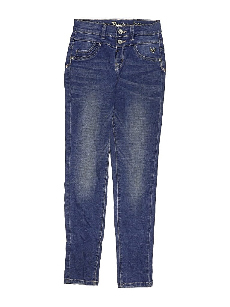 Pre-owned Justice Kids' Jeans In Blue