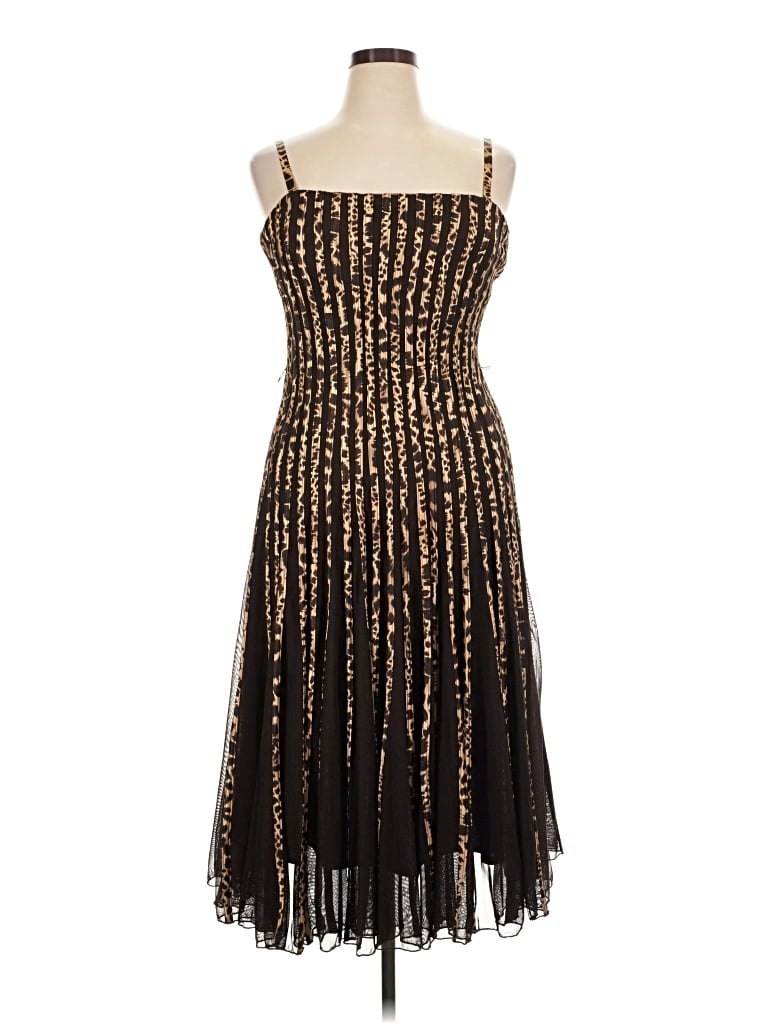 Pre-owned Sandra Darren Cocktail Dress In Brown