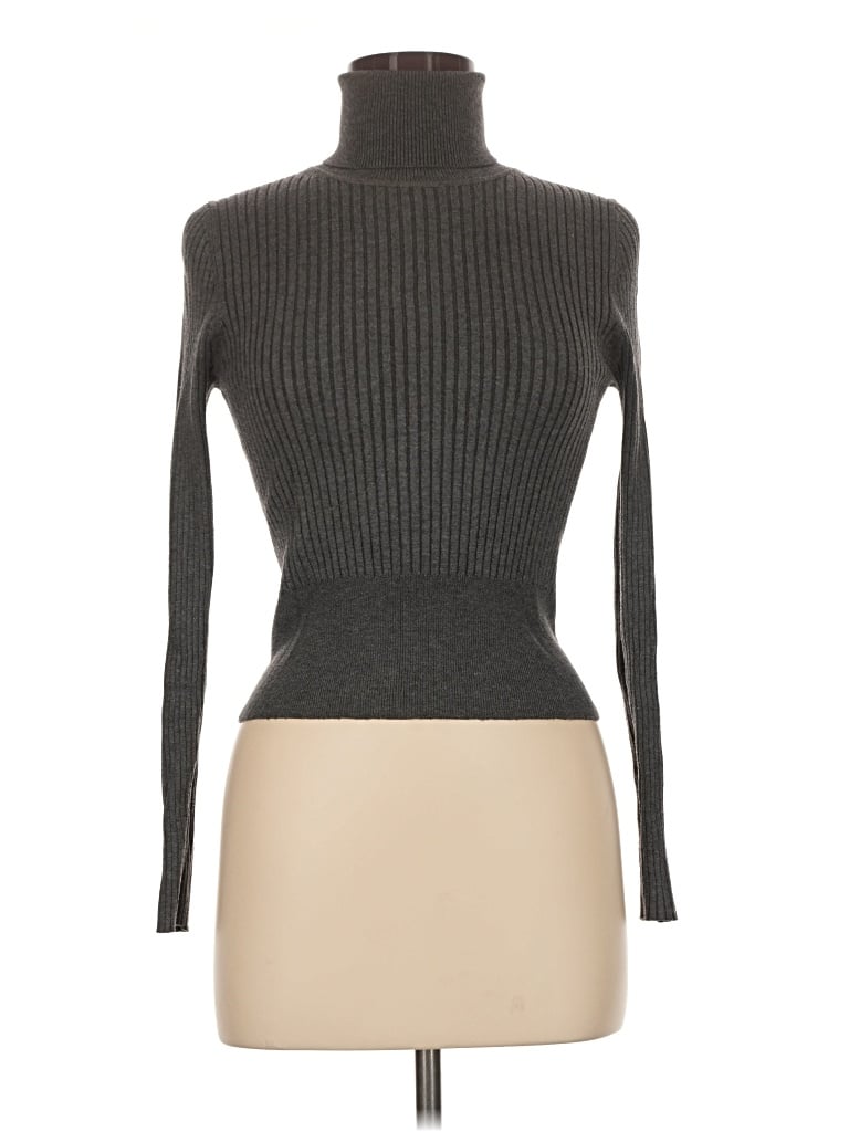 Pre-owned Zara Turtleneck Sweater In Gray