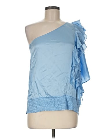 Bebe Sleeveless Silk Top (view 1)