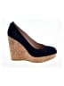 Stuart Weitzman 100% Suede Blue Wedges Size 8 (narrow) - photo 1
