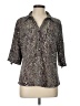 Rebecca Malone Tweed Gray 3/4 Sleeve Blouse Size L - photo 1