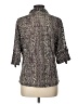 Rebecca Malone Tweed Gray 3/4 Sleeve Blouse Size L - photo 2
