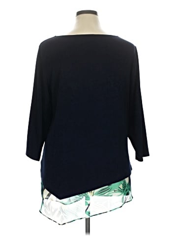 Travelers by Chico's 3/4 Sleeve T-Shirt (view 2)