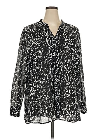Dana Buchman Long Sleeve Blouse (view 1)
