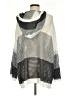 Pol 100% Polyester Silver Pullover Sweater Size M - photo 2