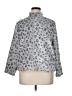 Alfred Dunner 100% Polyester Animal Print Silver Track Jacket Size XL Petite - photo 1