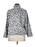 Alfred Dunner 100% Polyester Animal Print Silver Track Jacket Size XL Petite - photo 2