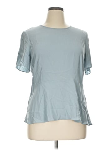 Eileen Fisher Short Sleeve Silk Top (view 1)