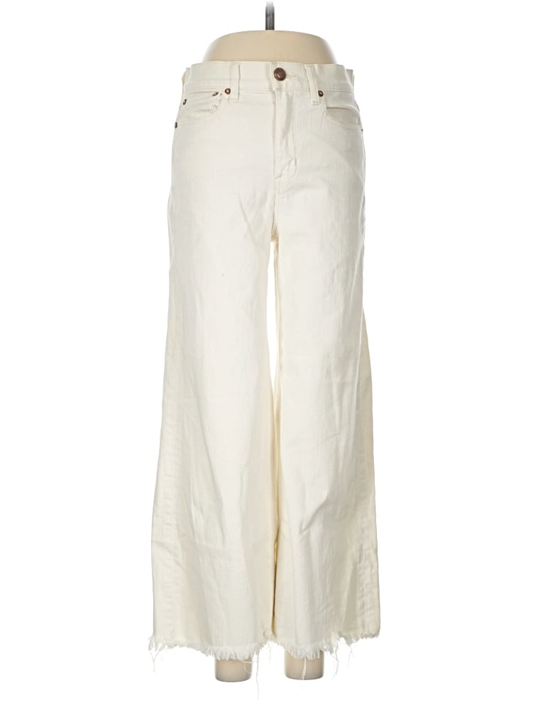Pre-owned Ayr Jeans In Ivory