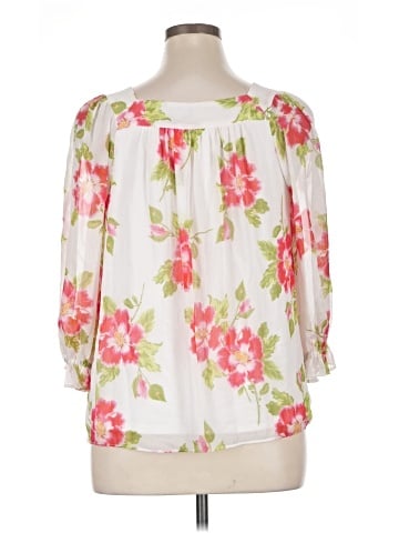 LC Lauren Conrad 3/4 Sleeve Blouse (view 2)