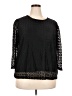 Grace Black 3/4 Sleeve Top Size 2X - photo 1